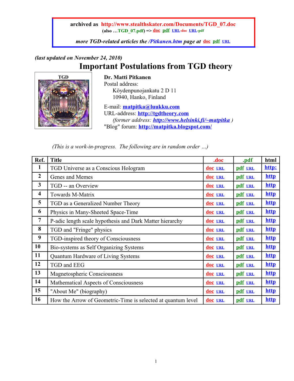 (Also TGD 07.Pdf) =&gt; Doc Pdf URL-Doc URL-Pdf