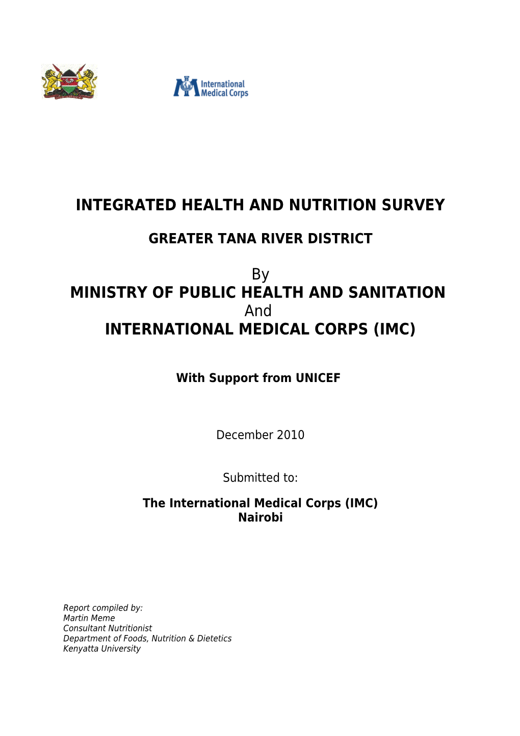Integrated Health and Nutrition Survey