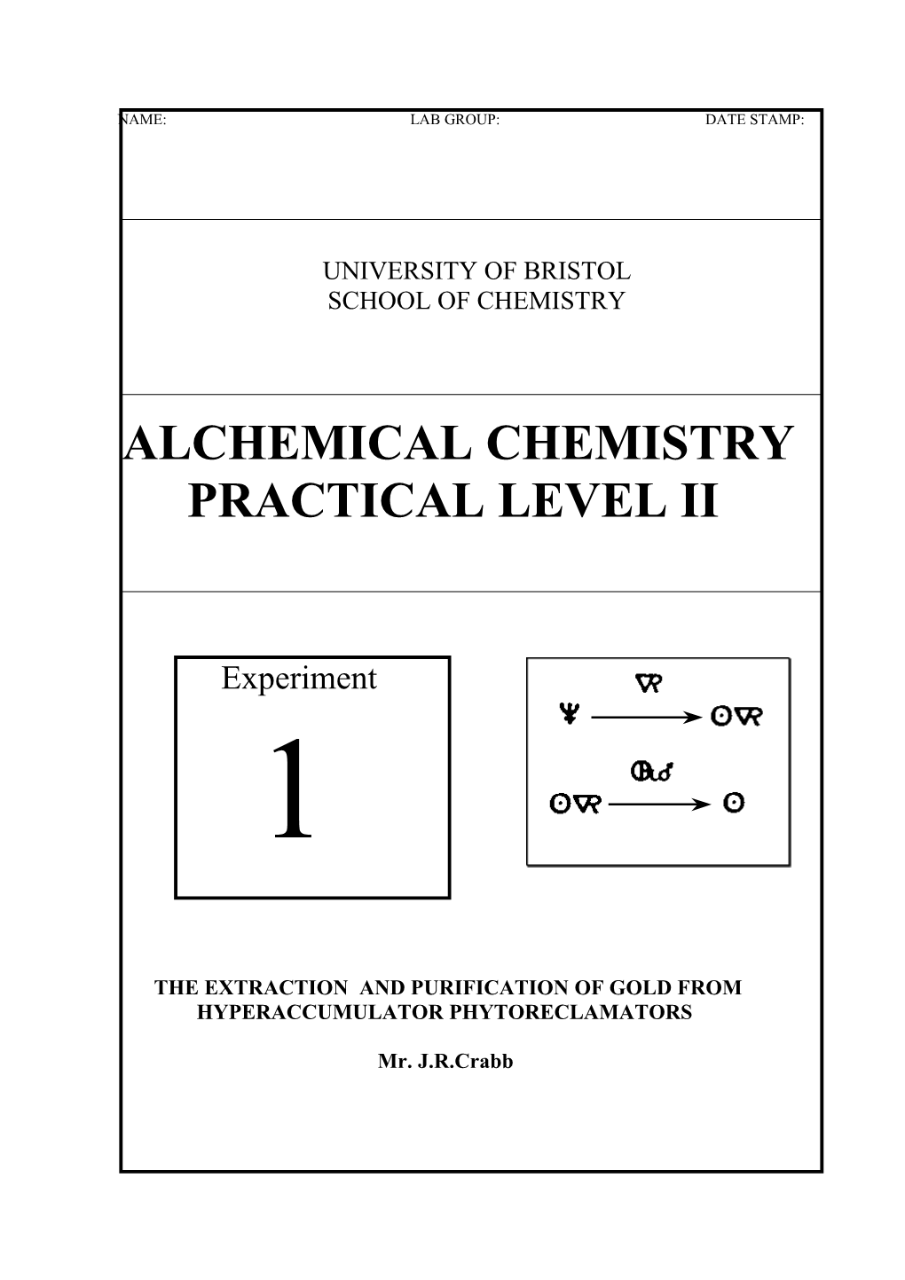 All Parts of the Extraction with Acid Should Be Carried out in the Fume Cupboard and Care