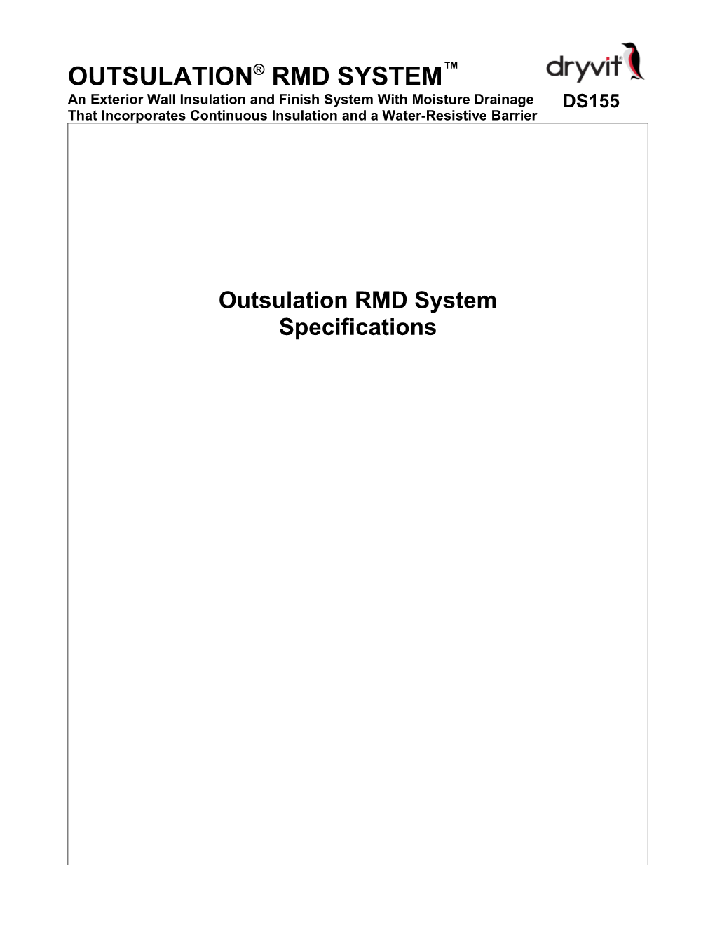 Outsulation RMD System - DS155