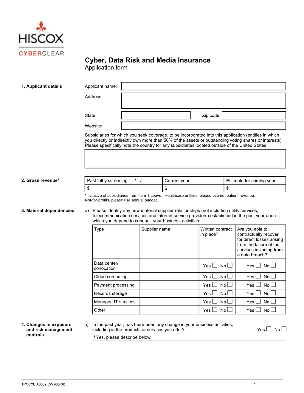 Cyber, Data Risk and Media Insurance