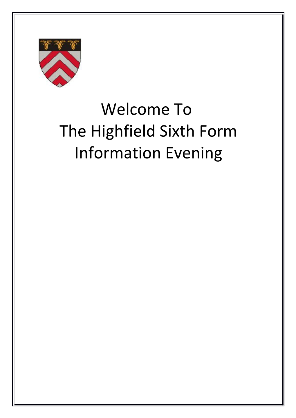 Thehighfield Sixth Form