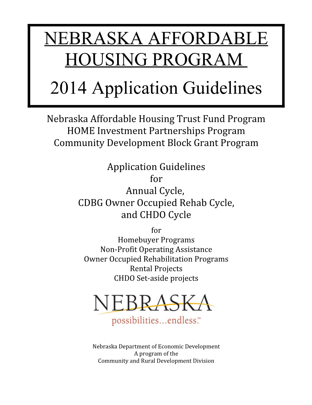 Nebraska Affordable Housing Program