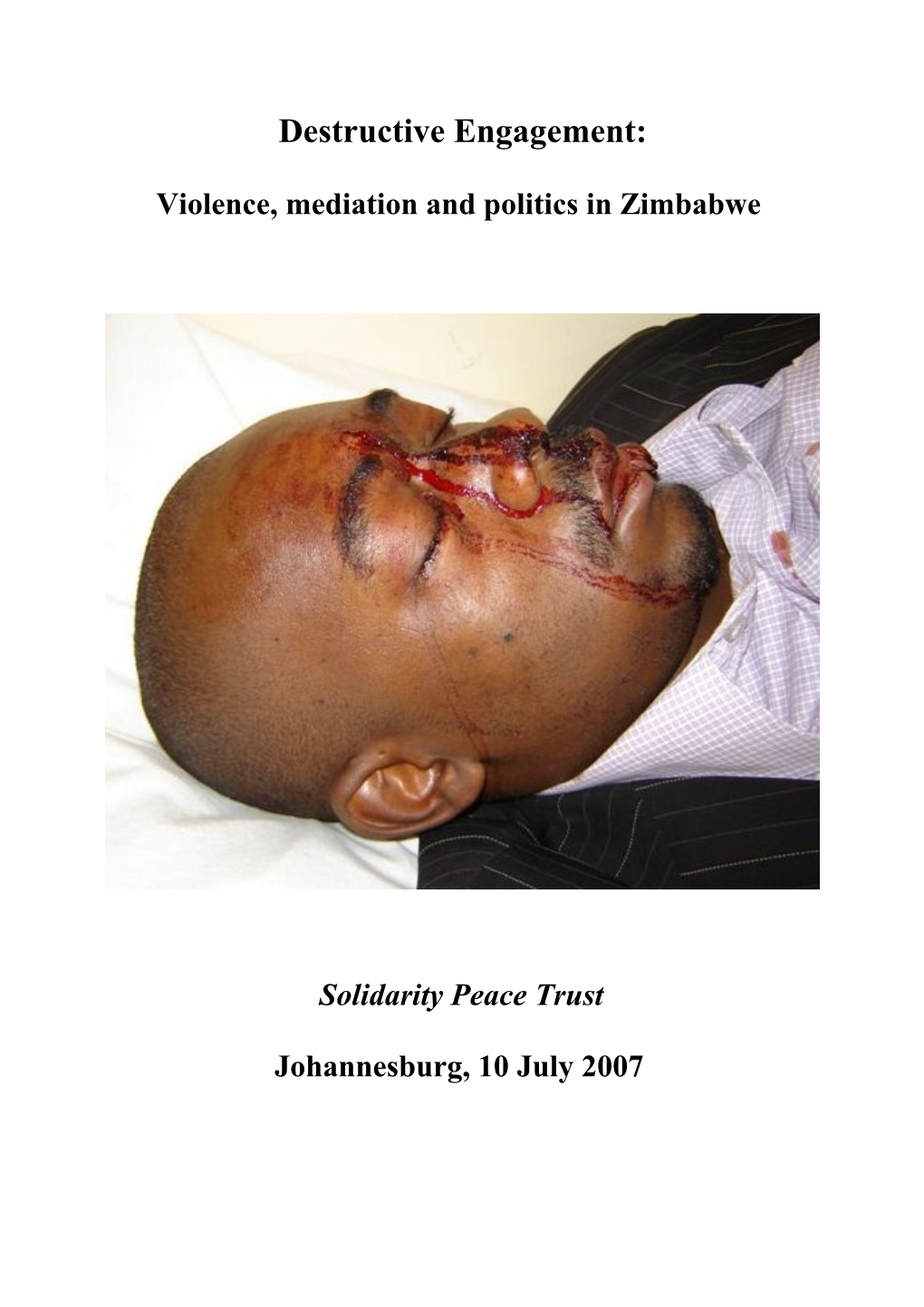 Violence, Mediation and Politics in Zimbabwe