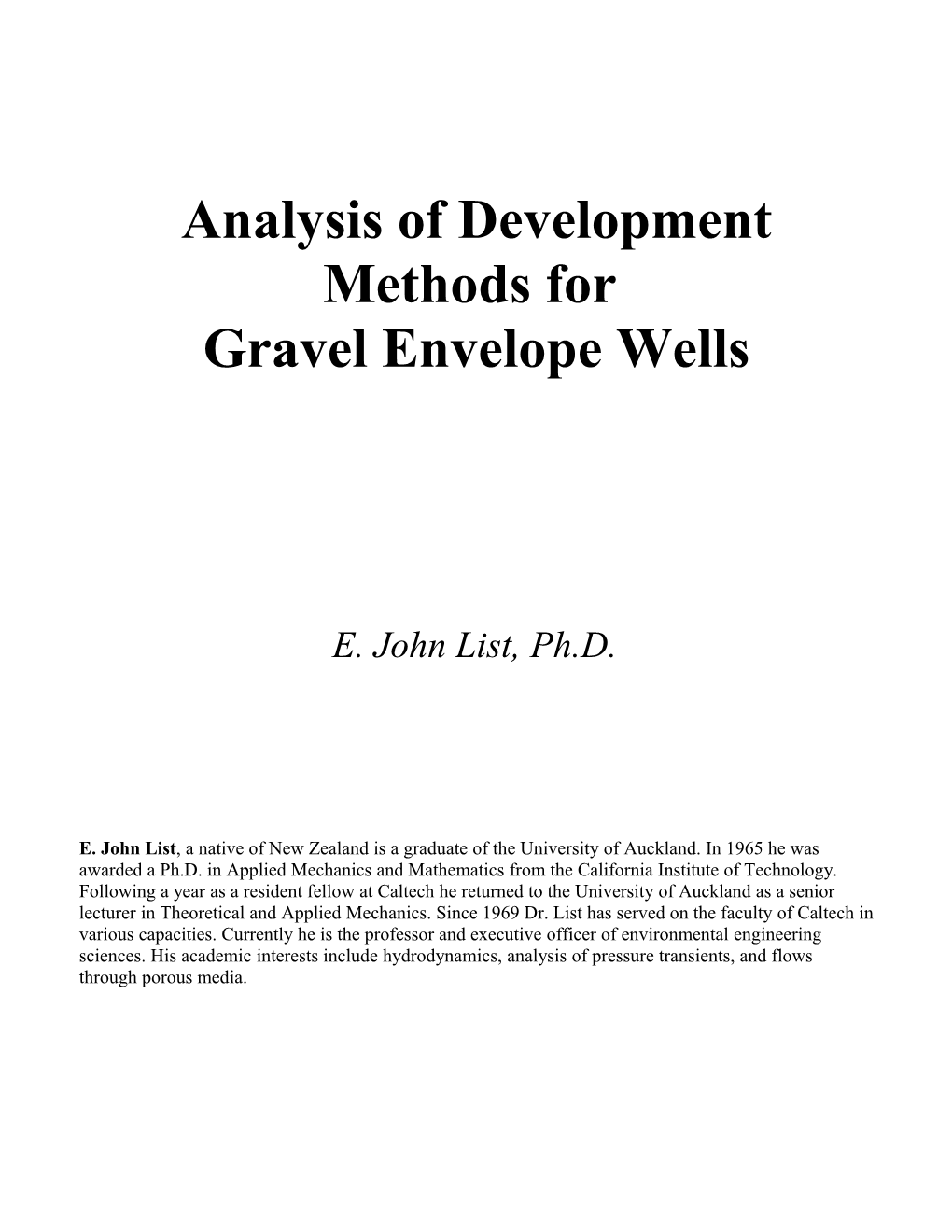 Analysis of Development Methods For