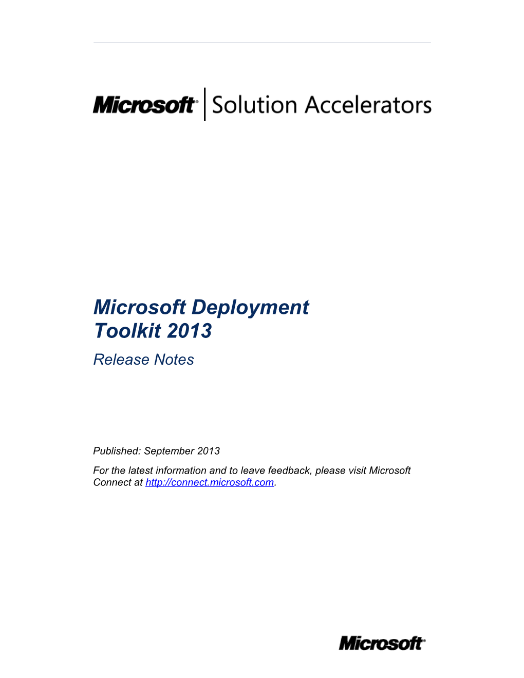 Microsoft Deployment Toolkit2013