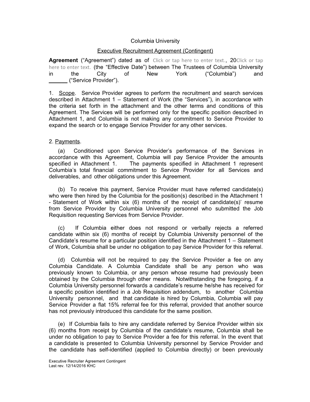 Executiverecruitmentagreement (Contingent)