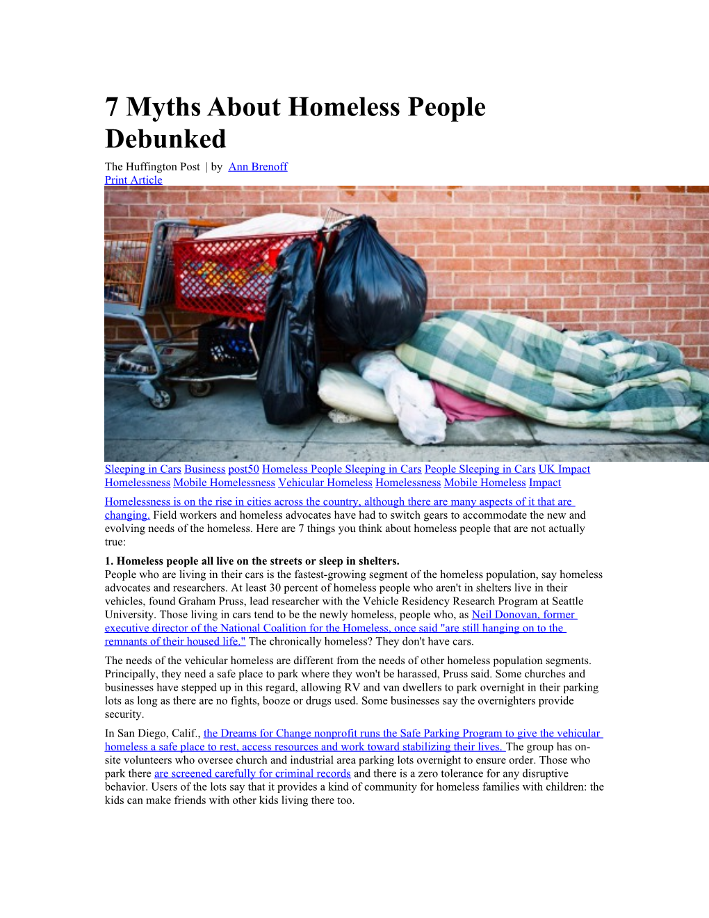 7 Myths About Homeless People Debunked
