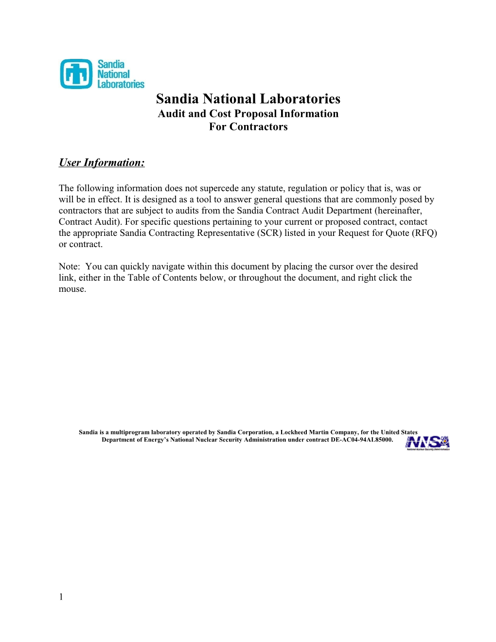 Sandia National Laboratories