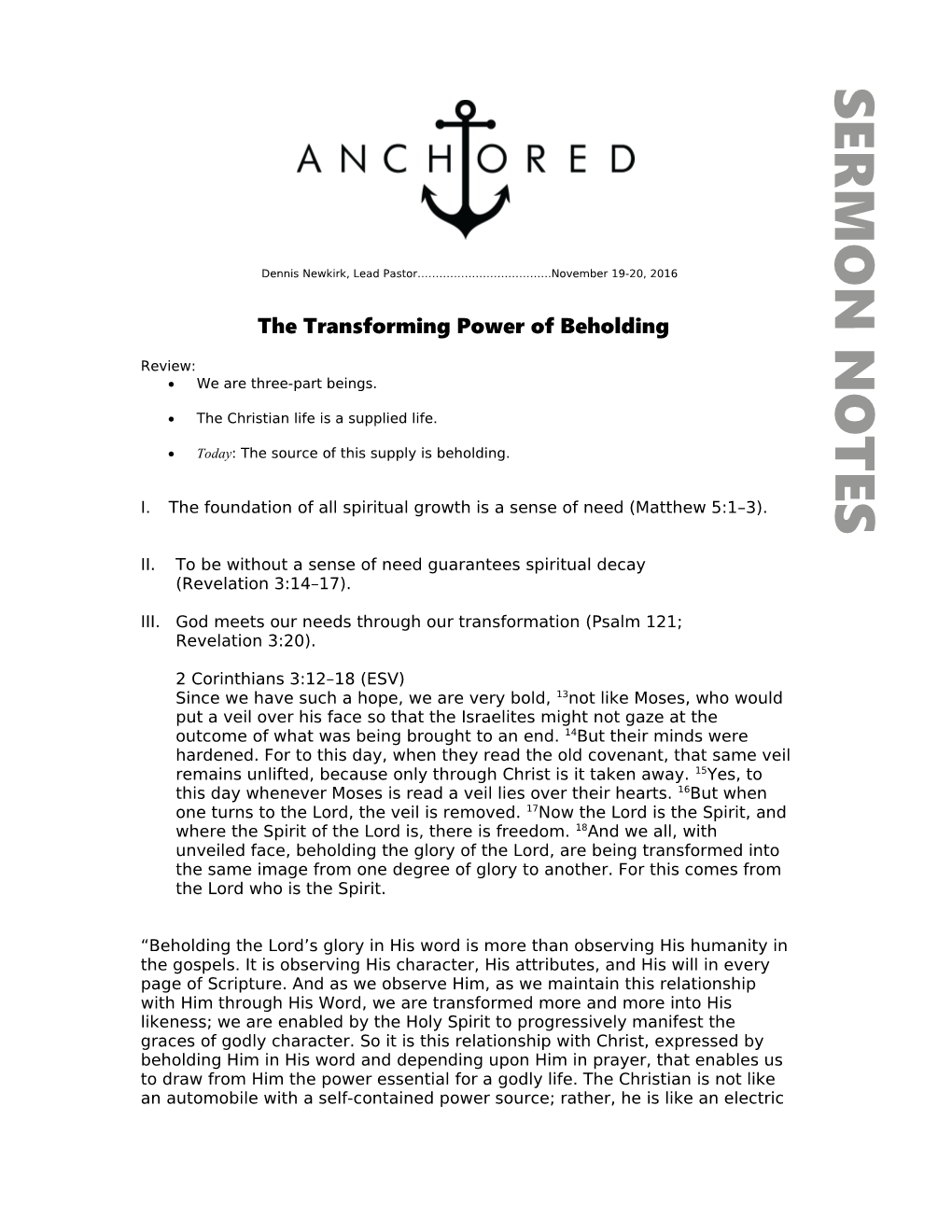 The Transforming Power of Beholding