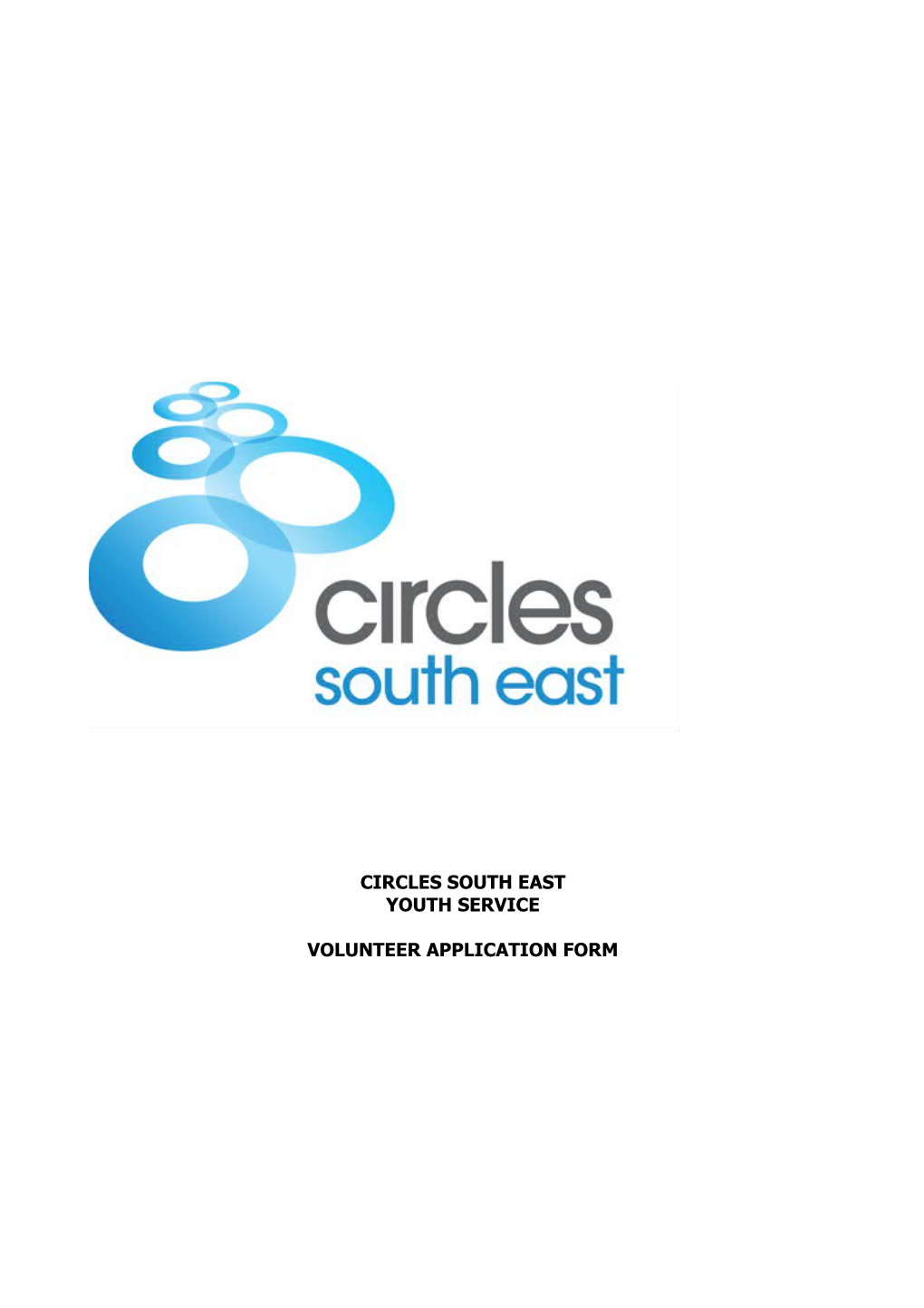 Volunteer Application Form: Circles South East Youth Project