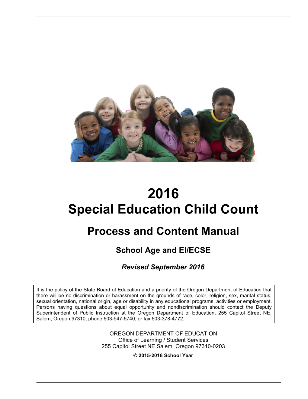 Special Education Child Count