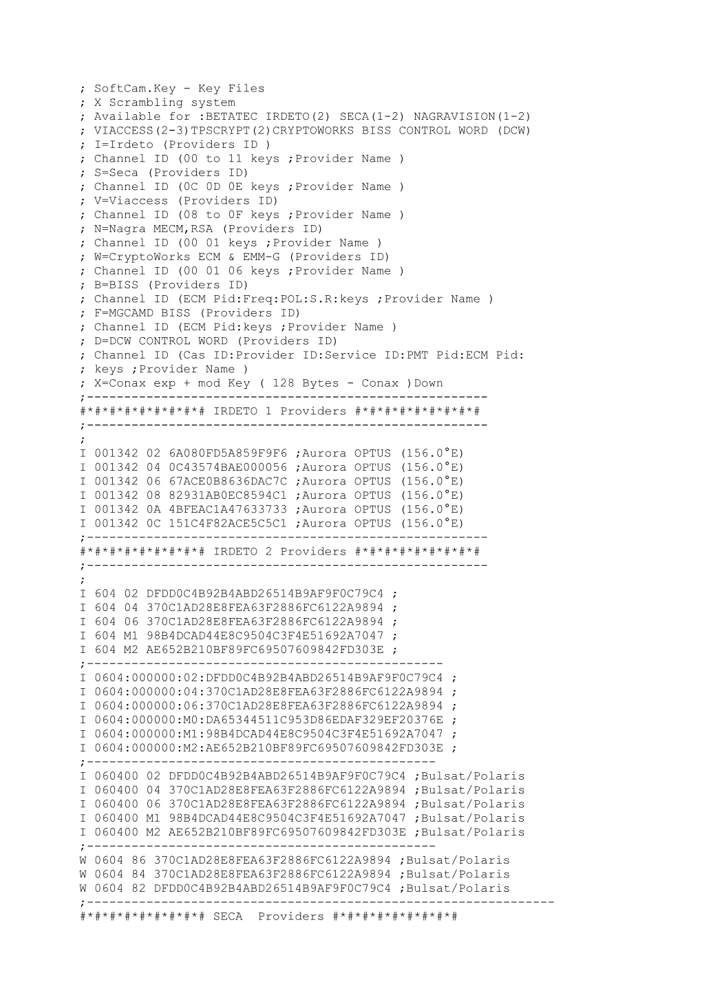 Softcam.Key - Key Files