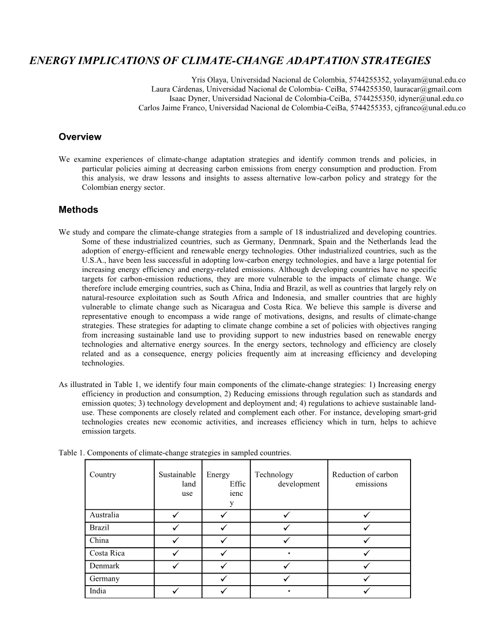 Energy Implications of Climate-Change Adaptation Strategies