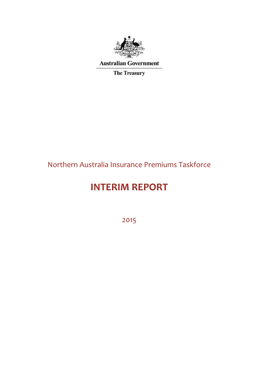 Interim Report: Review of Northern Australian Insurance Premiums