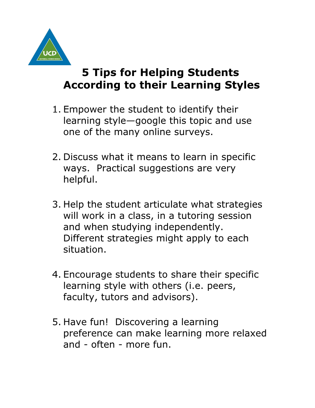5 Tips for Helping Students According to Their Learning Styles