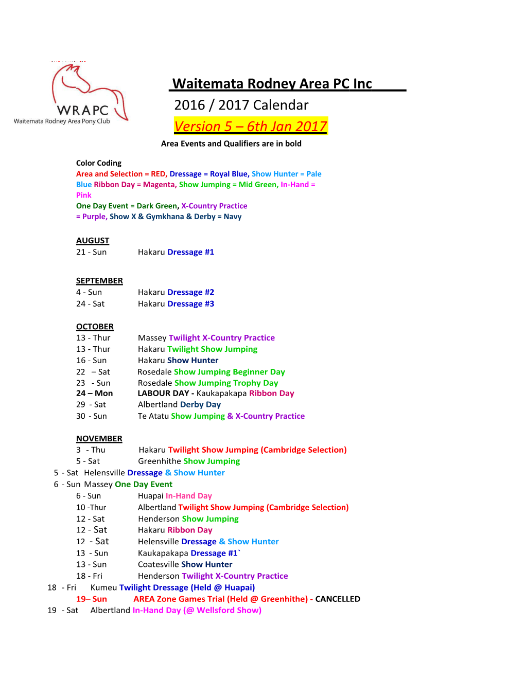 WRAPC Event Calendar 2015.16 Version2 16Sep