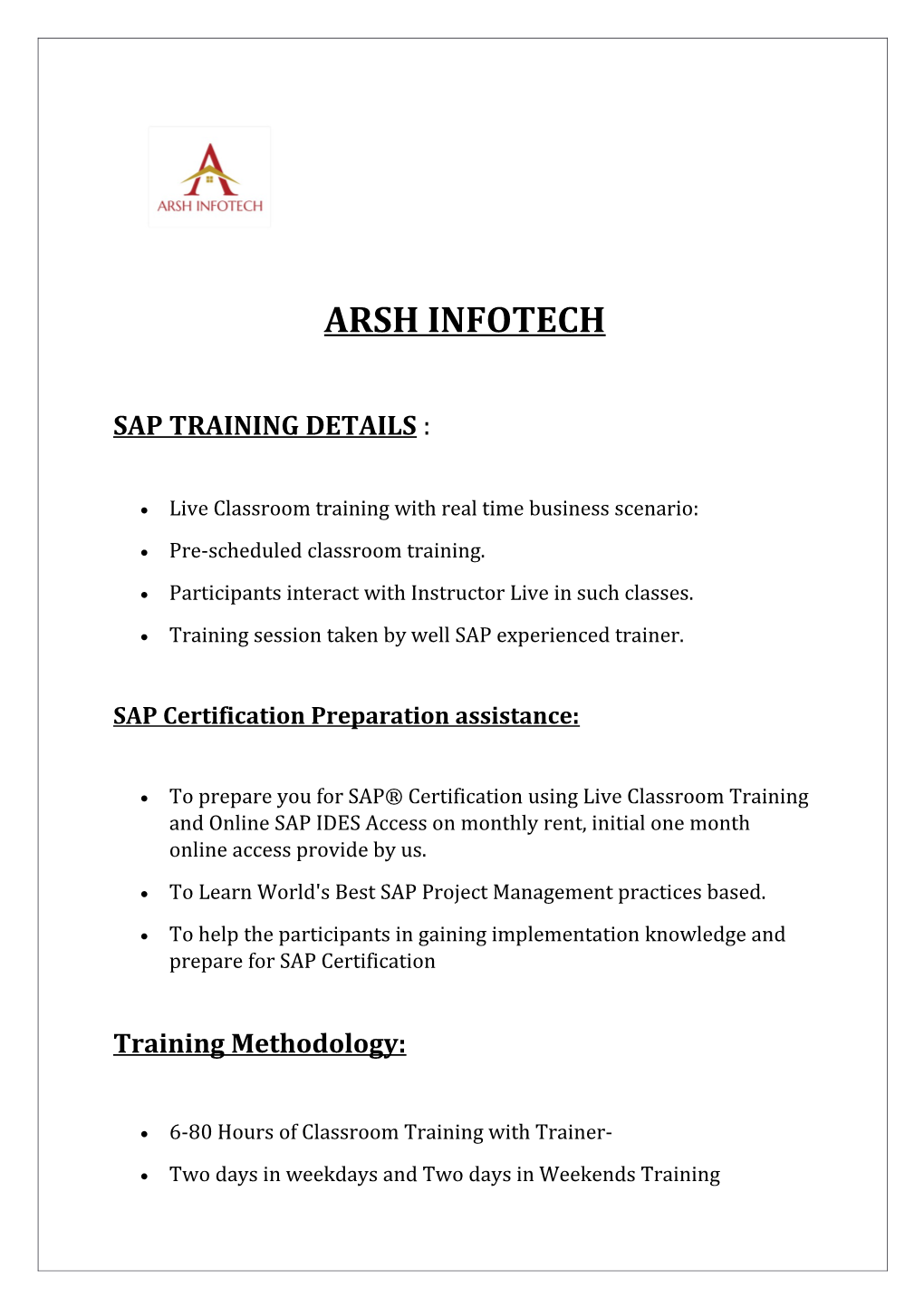 Arsh Infotech