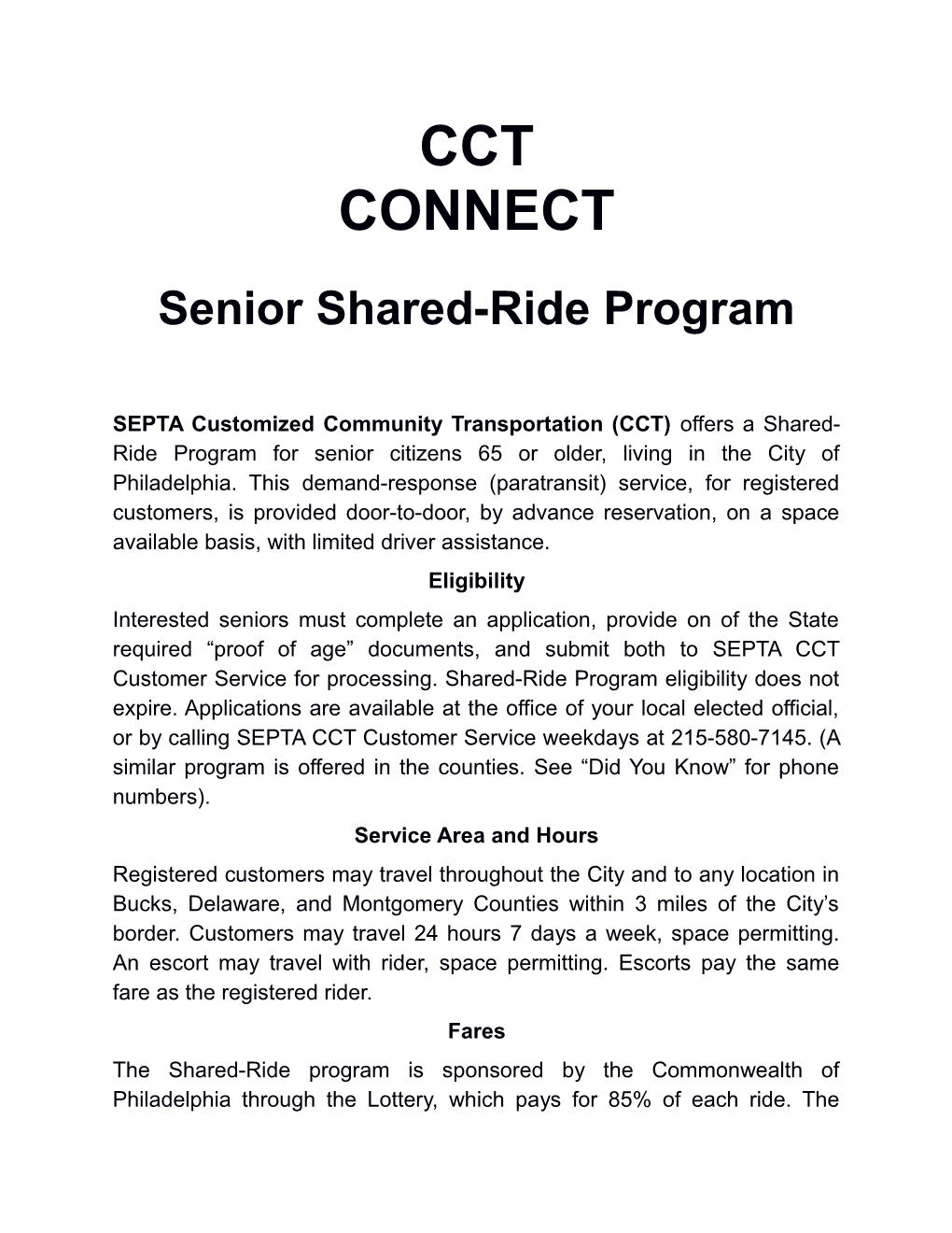 Seniorshared-Rideprogram