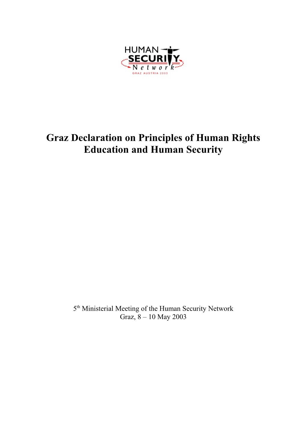 Graz Declaration on Principles of Human Rights Education (HRE)
