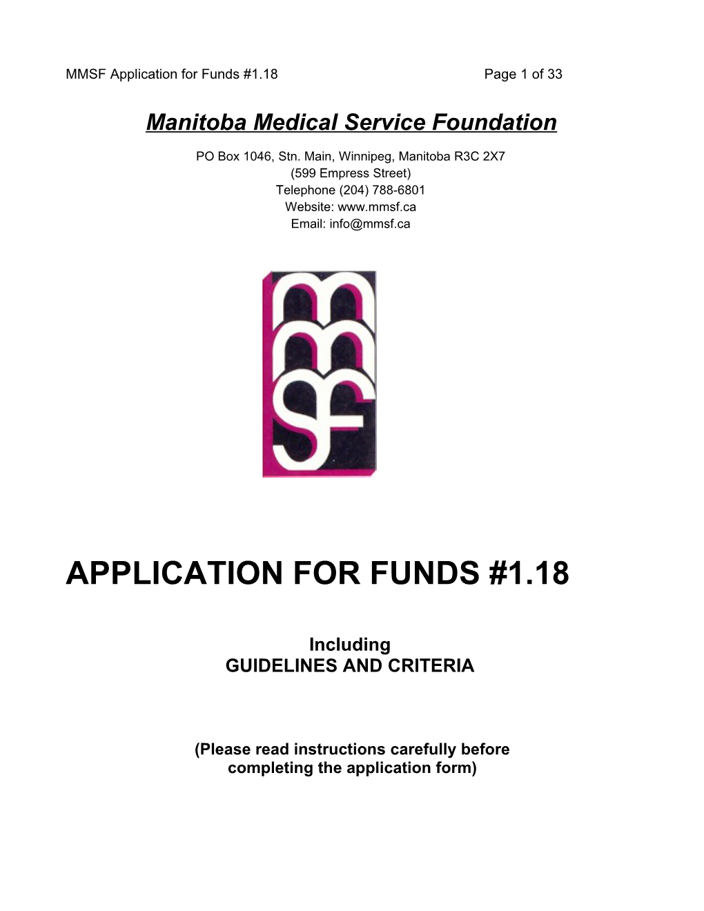 Manitoba Medical Service Foundation