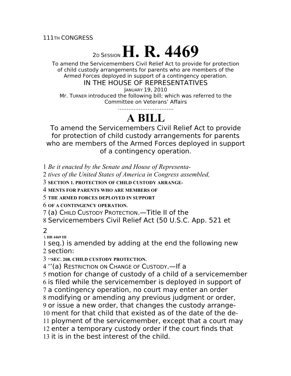 To Amend the Servicemembers Civil Relief Act to Provide for Protection