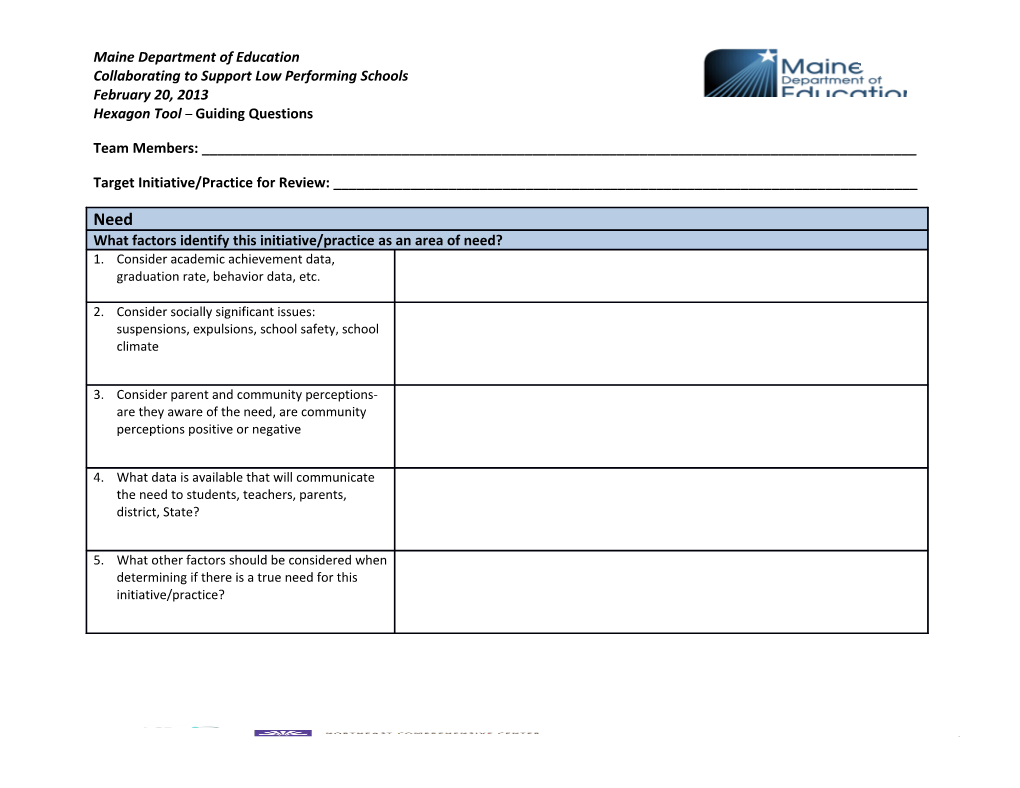 Collaborating to Support Low Performing Schools