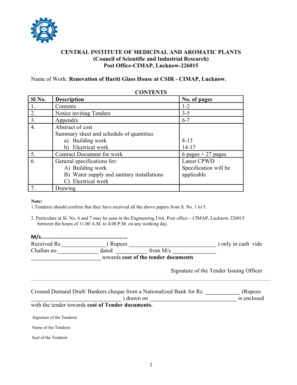 Central Institute of Medicinal and Aromatic Plants