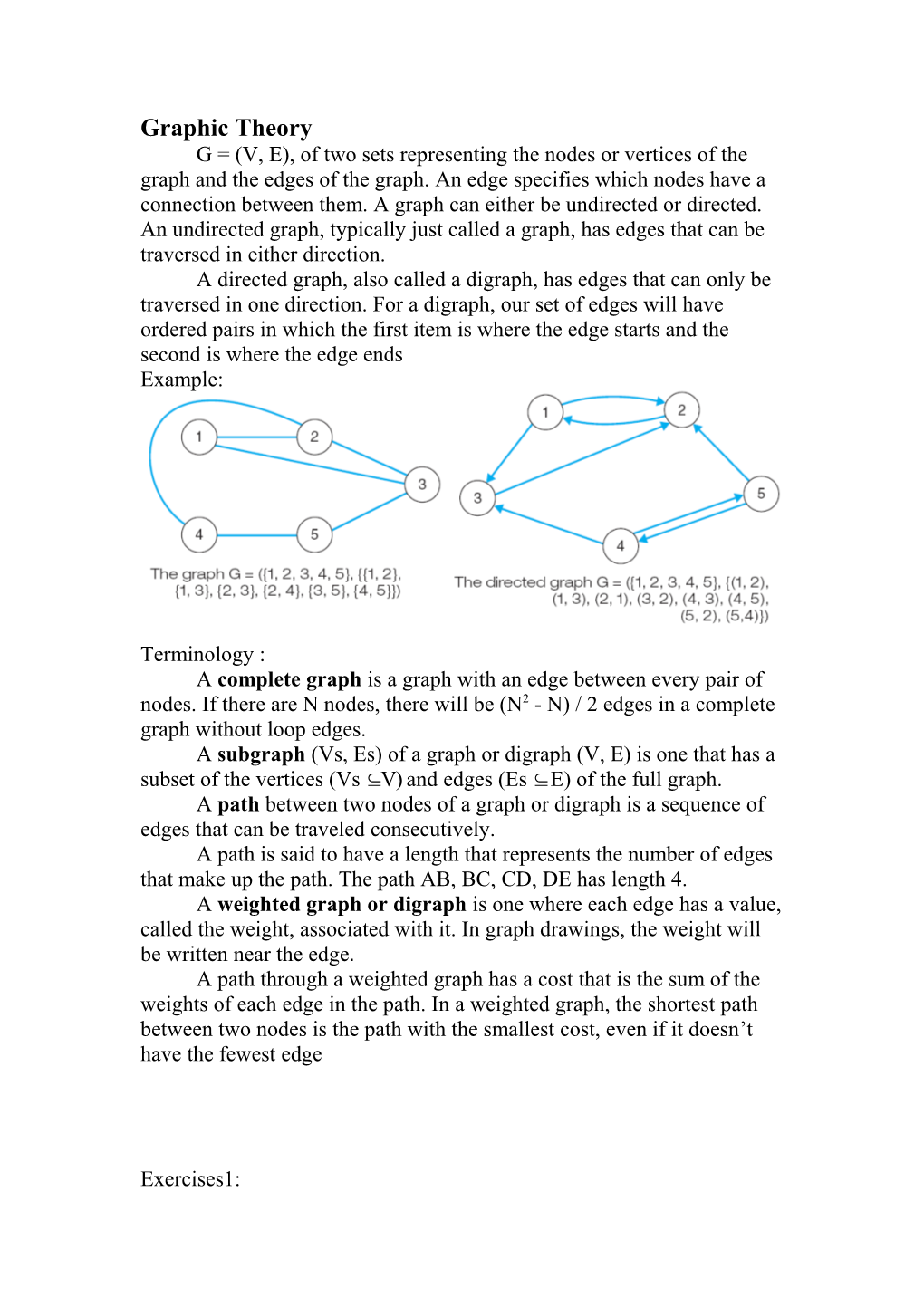 Graphic Theory