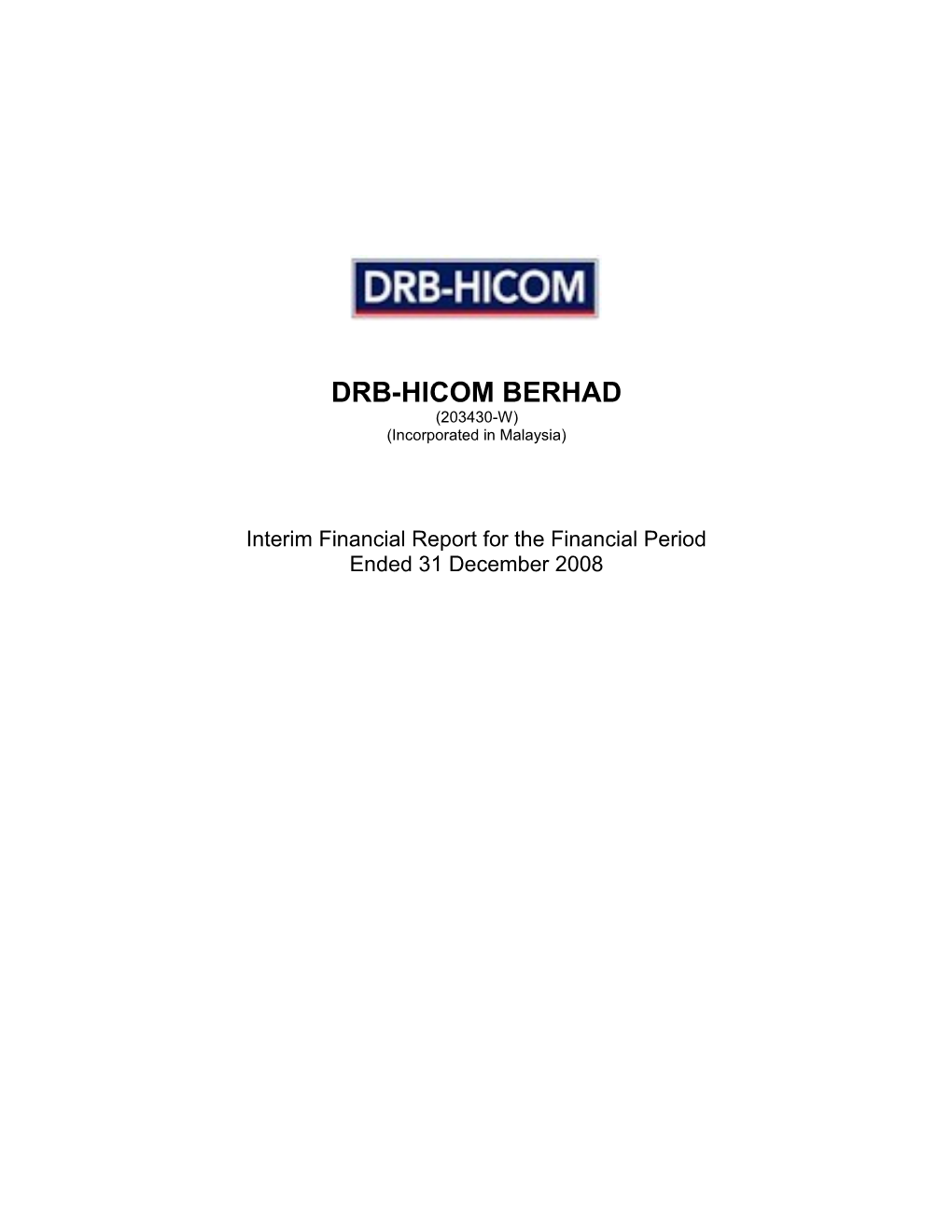 Drb-Hicom Berhad