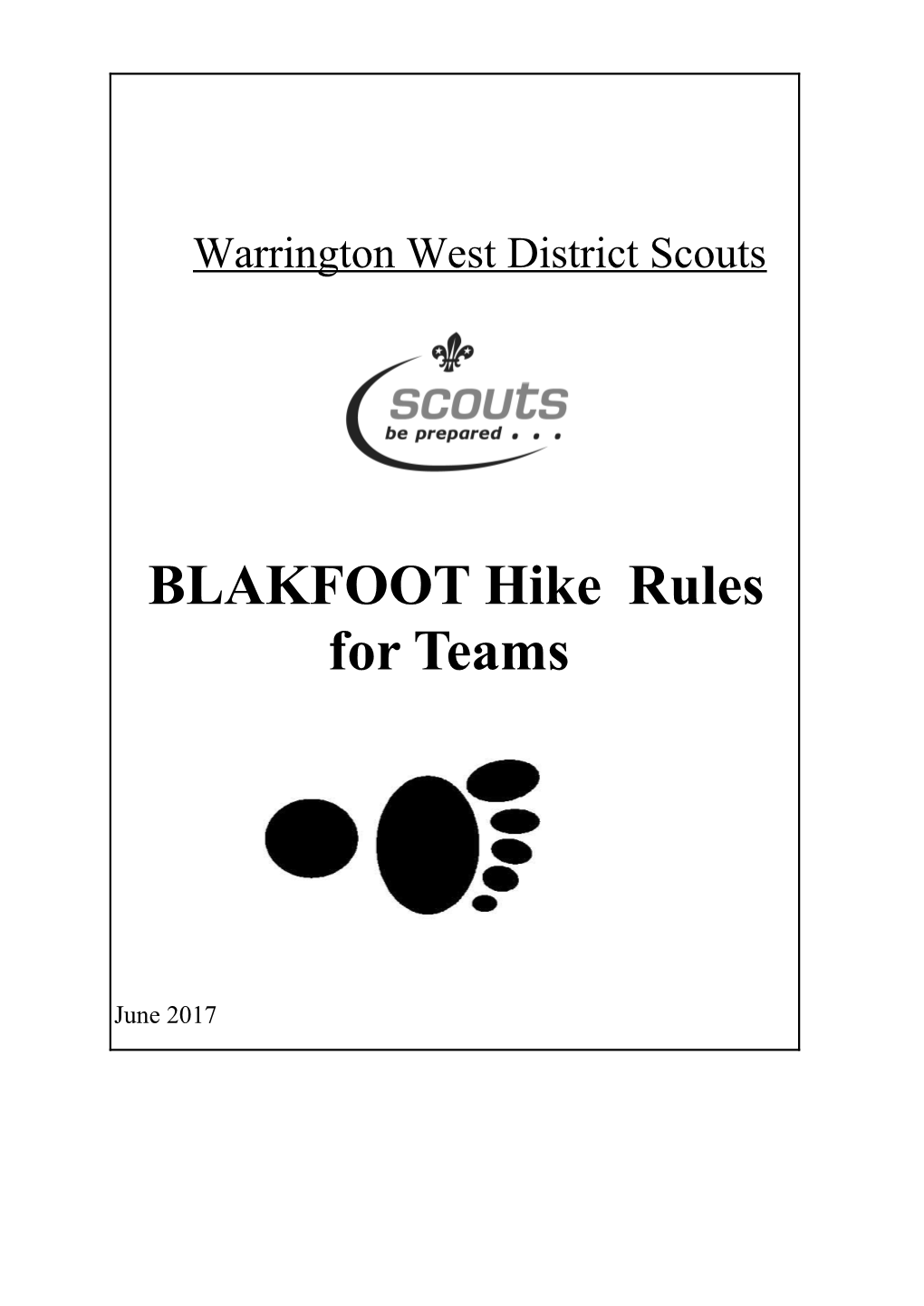 BLAKFOOT Hikerules for Teams