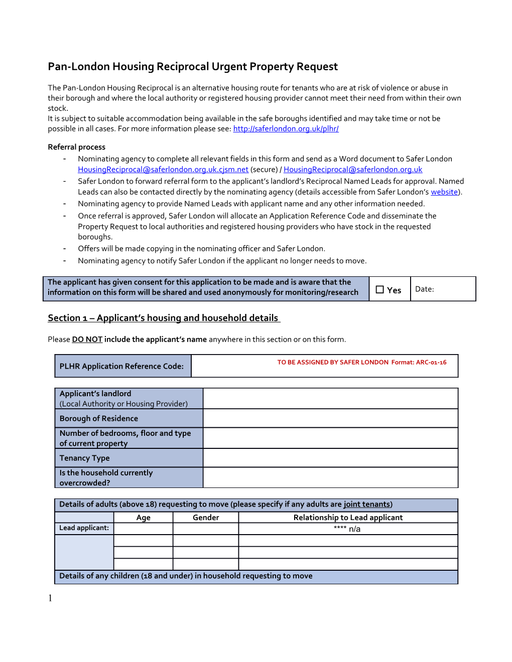 Bcha Referral Form