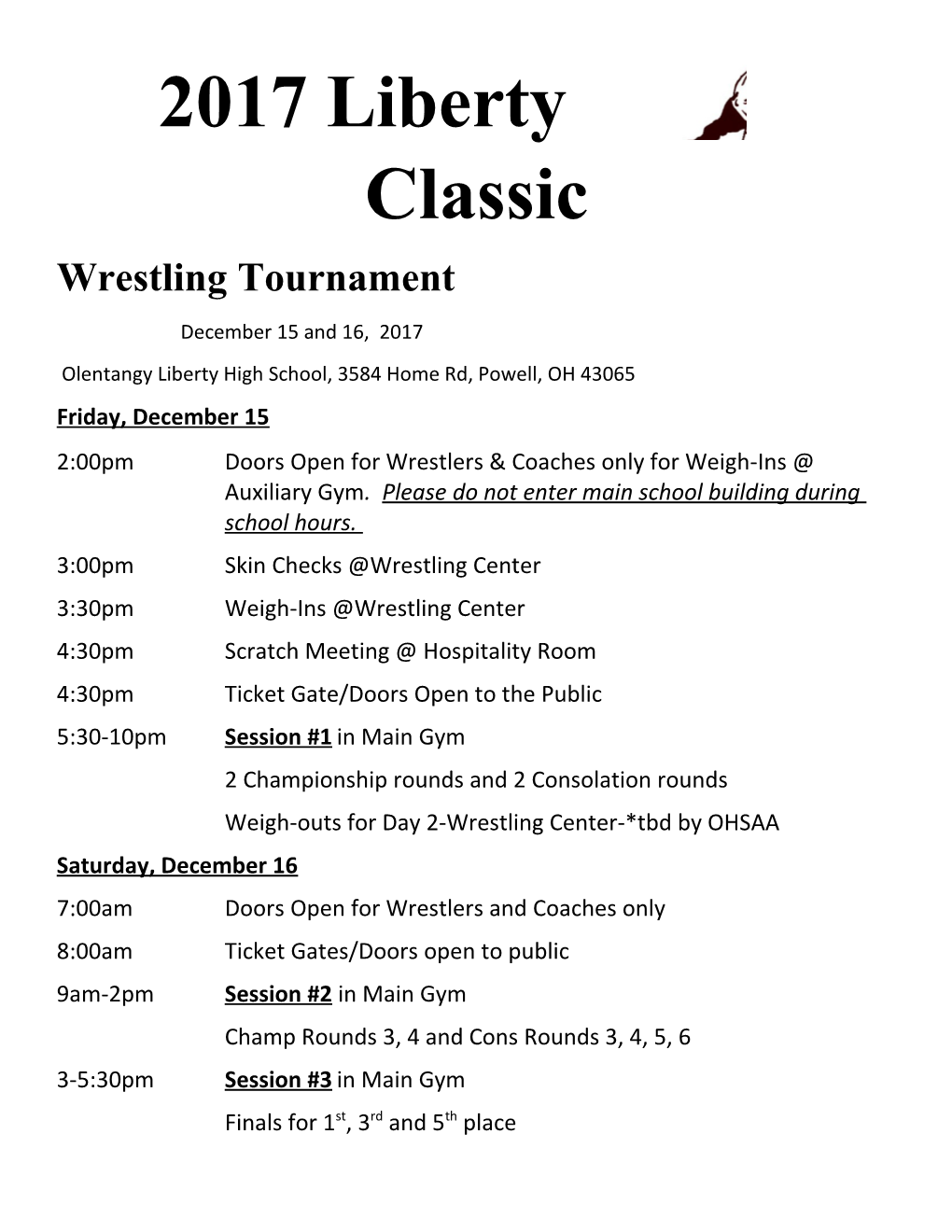 Wrestling Tournament