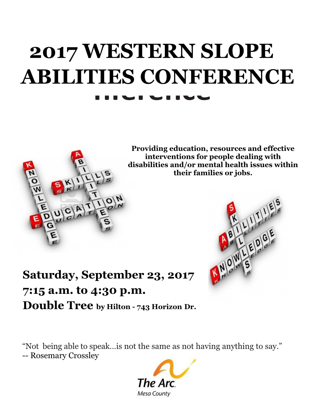 What Is the Western Slope Abilities Conference?