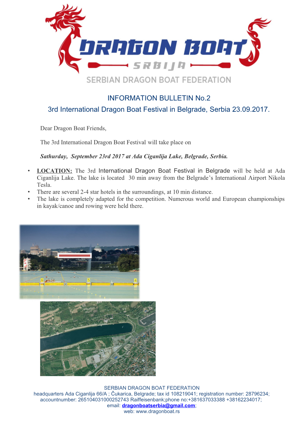 3Rd International Dragon Boat Festivalin Belgrade, Serbia23.09.2017
