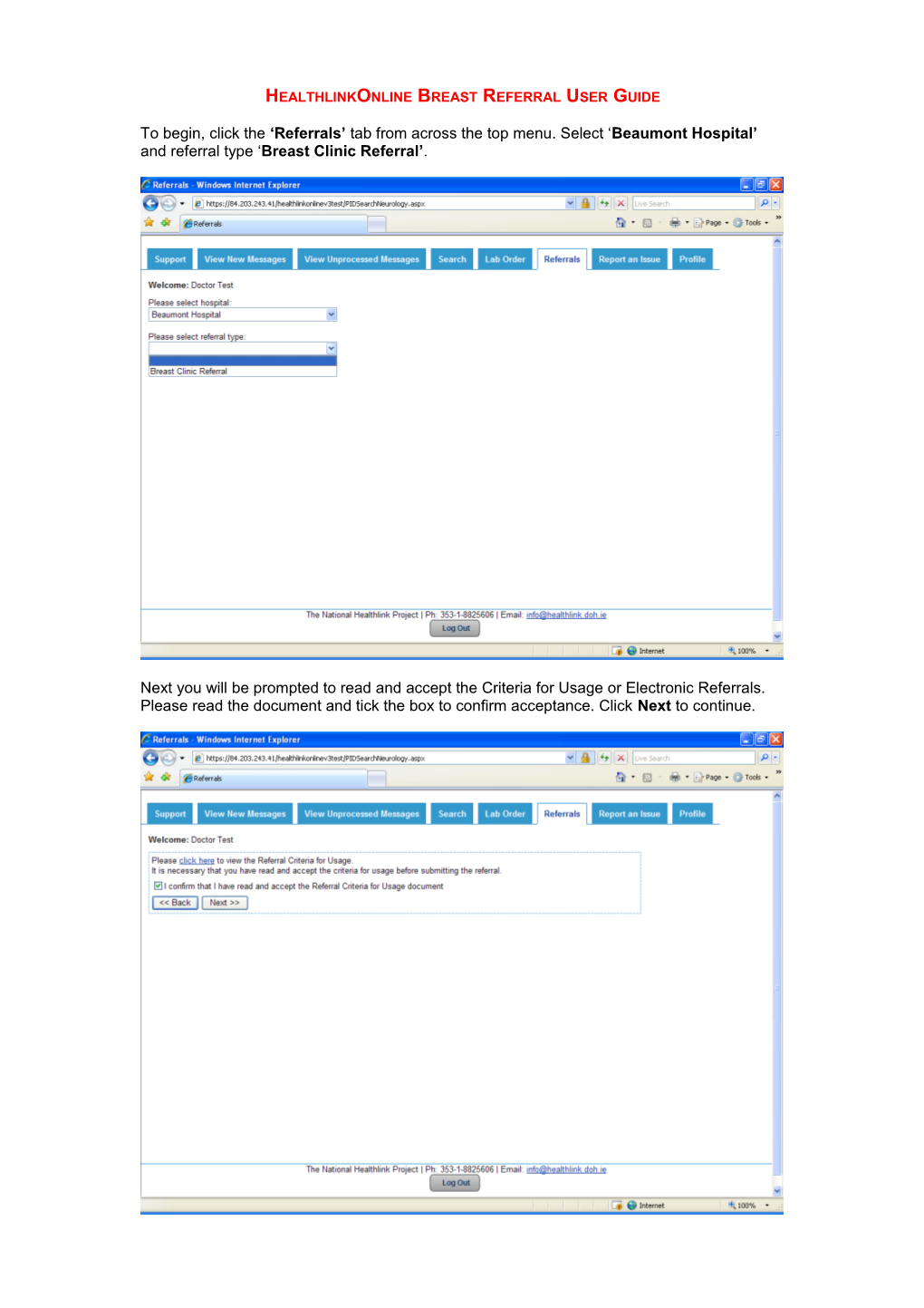 Lab Order User Guide