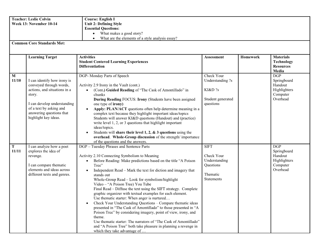 What Are the Elements of a Style Analysis Essay?