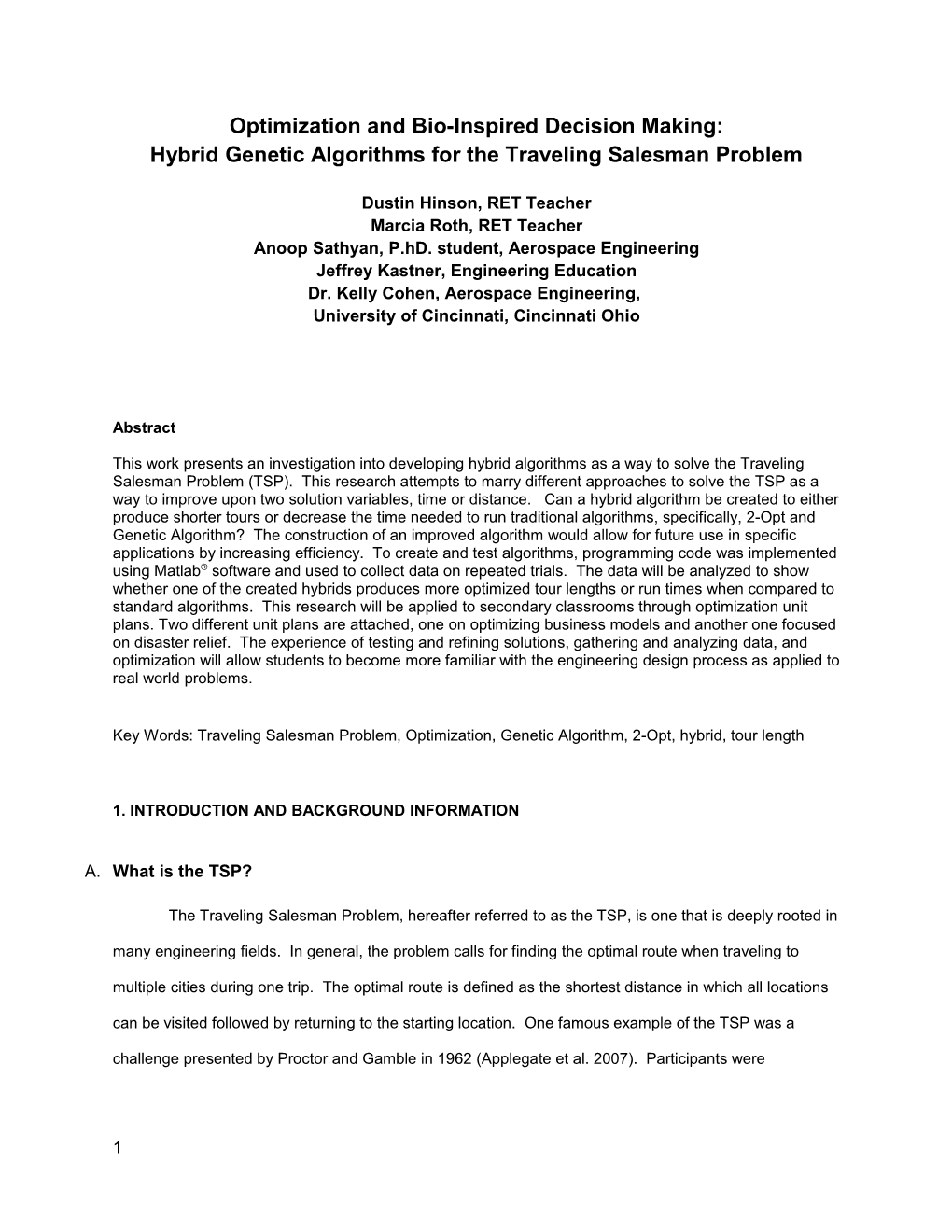 Hybrid Genetic Algorithms for the Traveling Salesman Problem