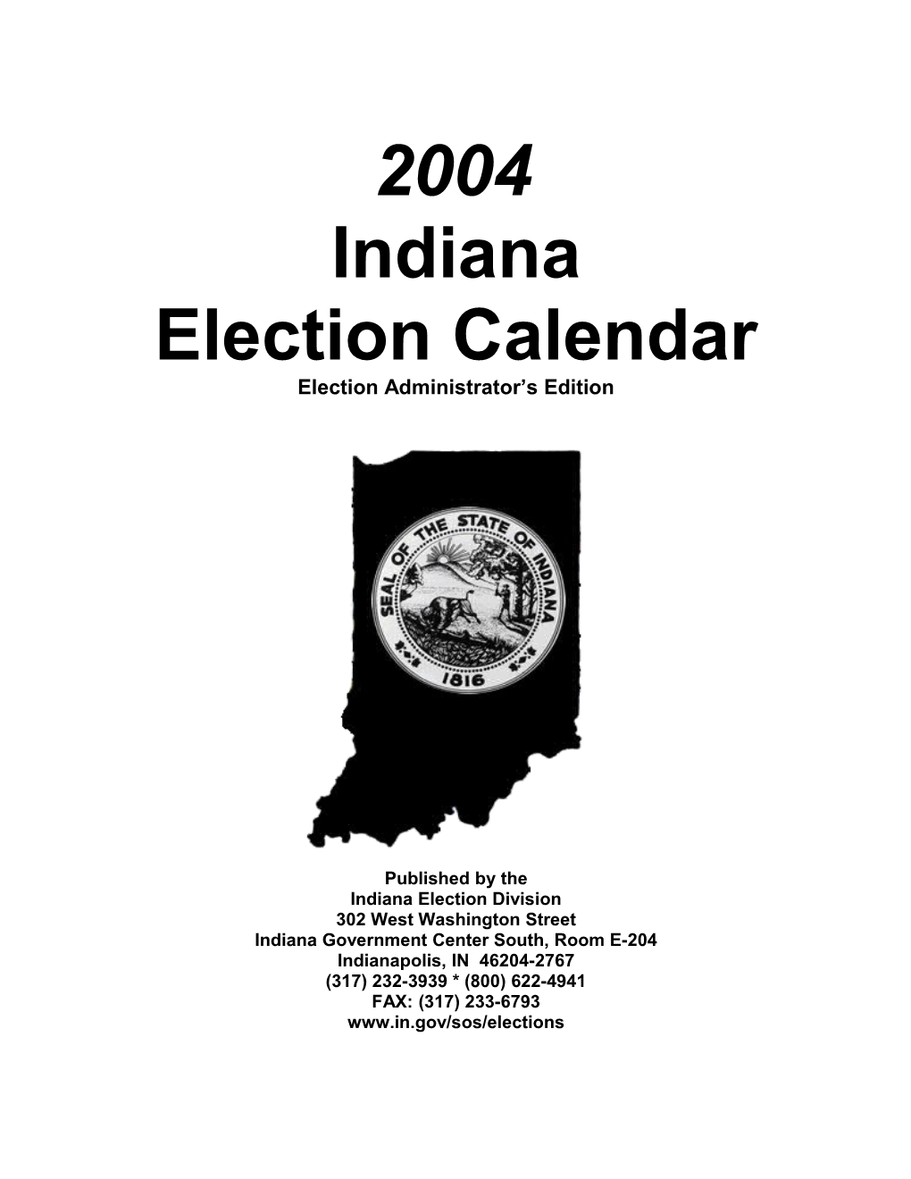 Election Calendar