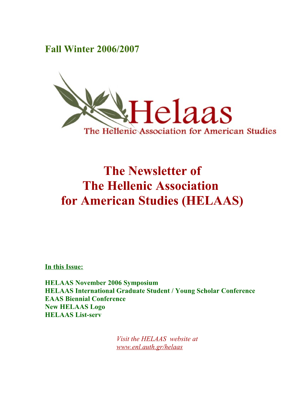 For American Studies (HELAAS)