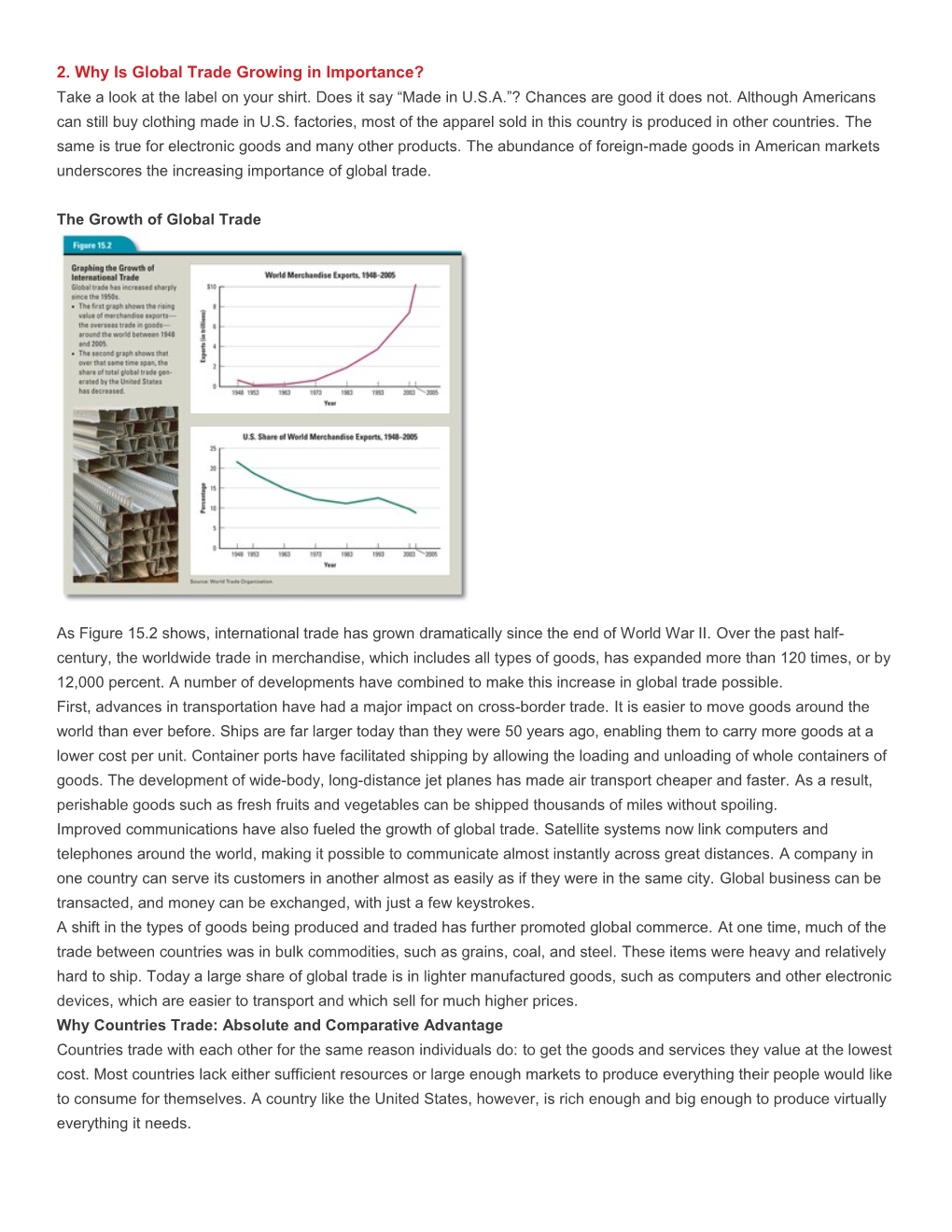 2.Why Is Global Trade Growing in Importance?