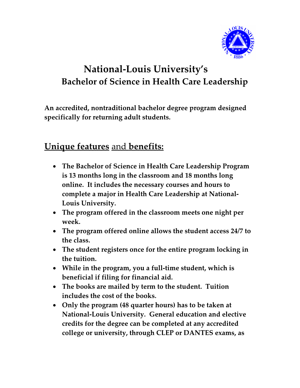 National-Louis University S