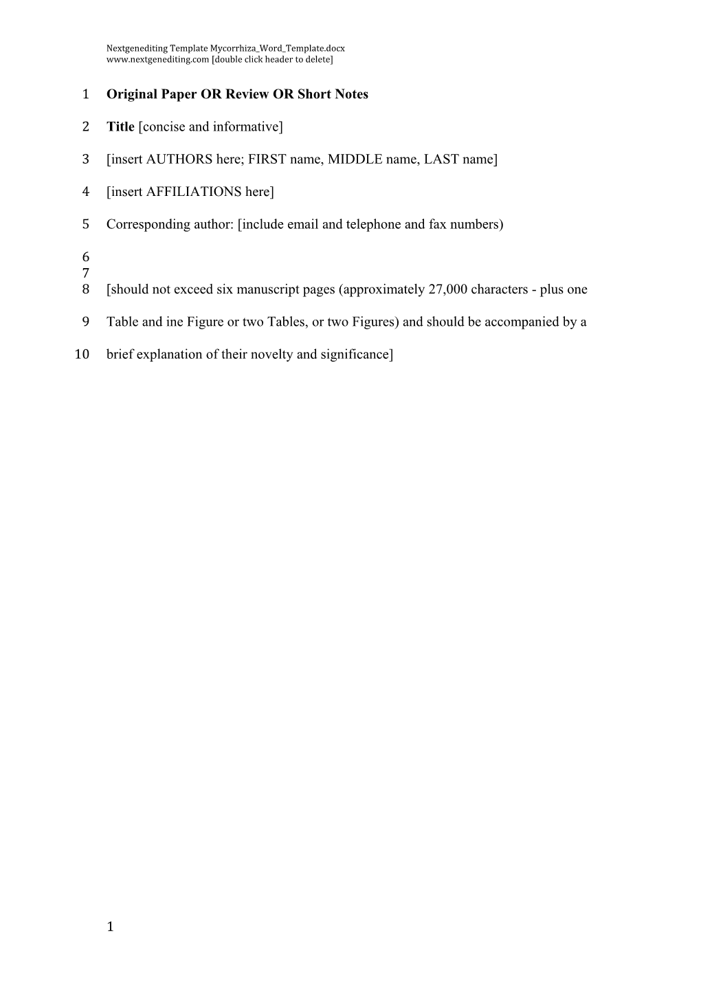 Nextgenediting Template Mycorrhiza Word Template