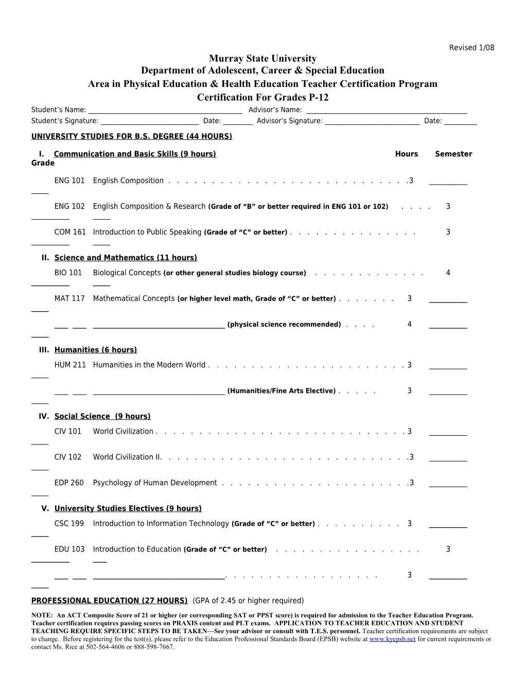 Department of Adolescent, Career & Special Education