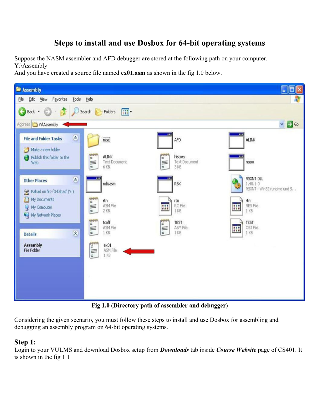 Steps to Install and Use Dosbox for 64-Bit Operating Systems