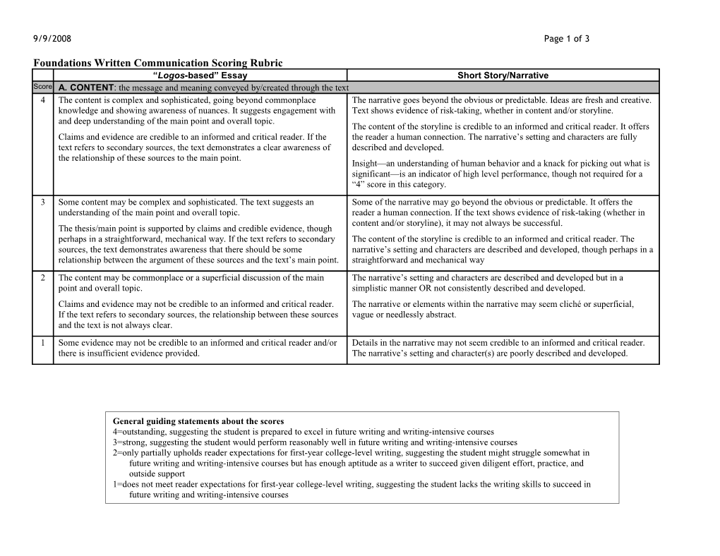 Foundations Written Communication