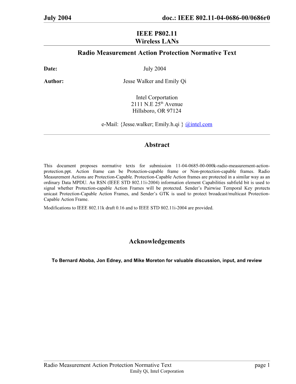 Radio Measurement Actionprotection Normative Text