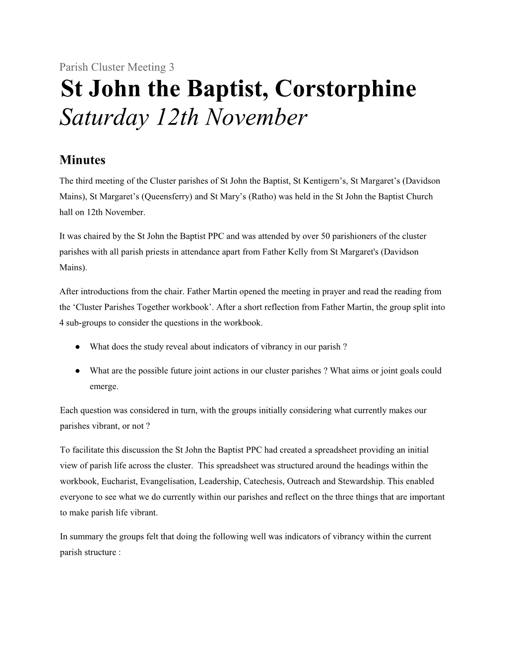 St John the Baptist, Corstorphine