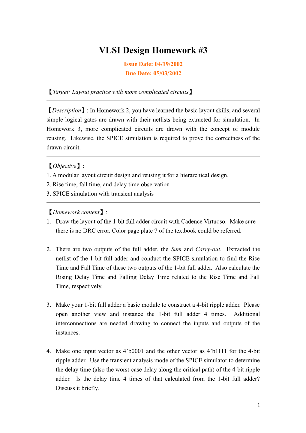 VLSI Design Homework 2