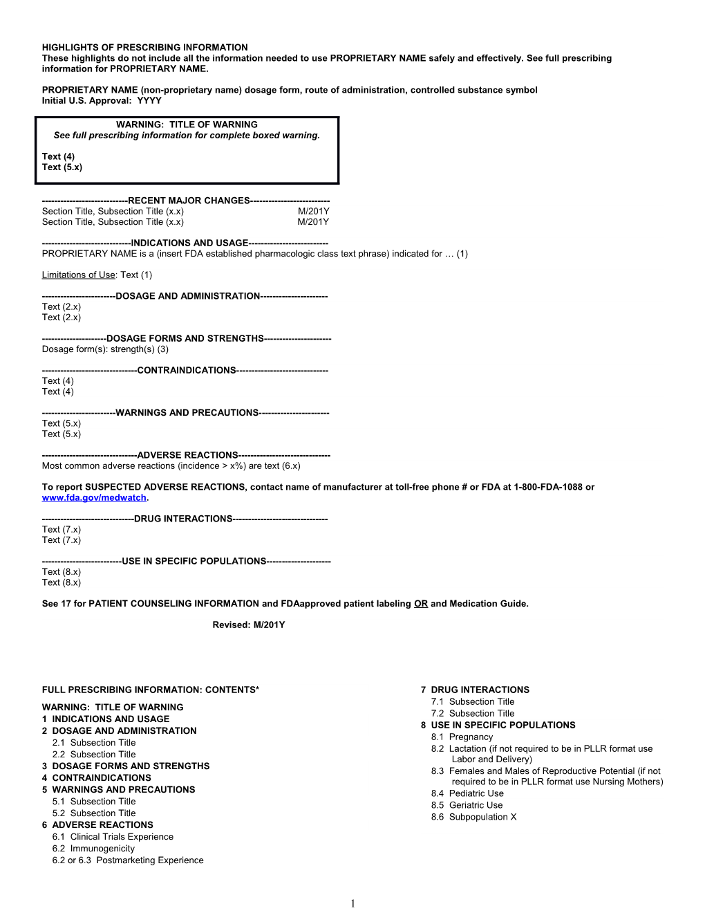 Highlights of Prescribing Information